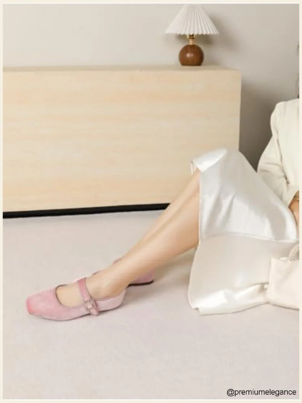 Women's Square Toe Ballet Flats - Faux Leather Mary Jane Shoes with Adjustable